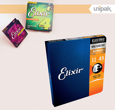 New Elixir Guitar String Packaging